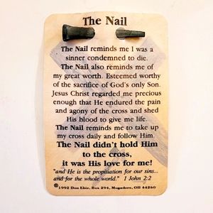 Vintage The Nail wallet reminder